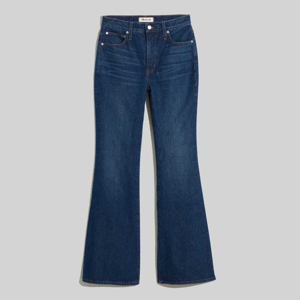 Madewell Perfect Vintage Flare Jean in Beaucourt Wash, Size 24